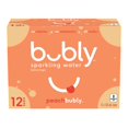thumbnail image 1 of Bubly Peach Sparkling Water 12 x355 mL, Cans, 1 of 10