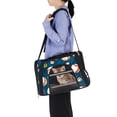 thumbnail image 6 of Baseball Premium 900D Oxford Fabric Pet Bag with Sherpa Base & Nylon Webbing - 17x10x11.8 in - Ideal for Traveling and Everyday Use - Black, 6 of 7