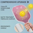 thumbnail image 2 of Pickleball Paddles Set Of 2, Fiberglass Surface, Love Romantic Valentine Print, 4 Balls & Bag, 2 of 5