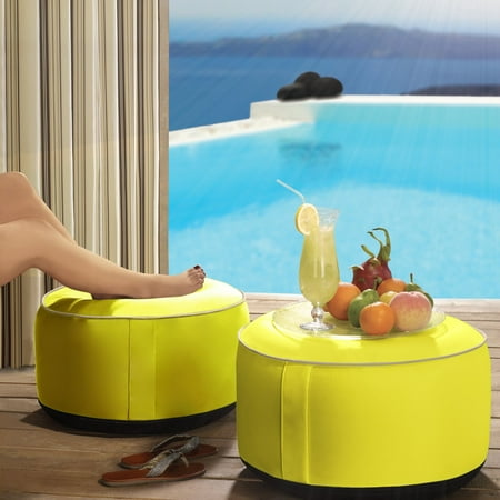 Outdoor Decor Splash N Dash 21 in. Inflatable Indoor / Outdoor Pouf
