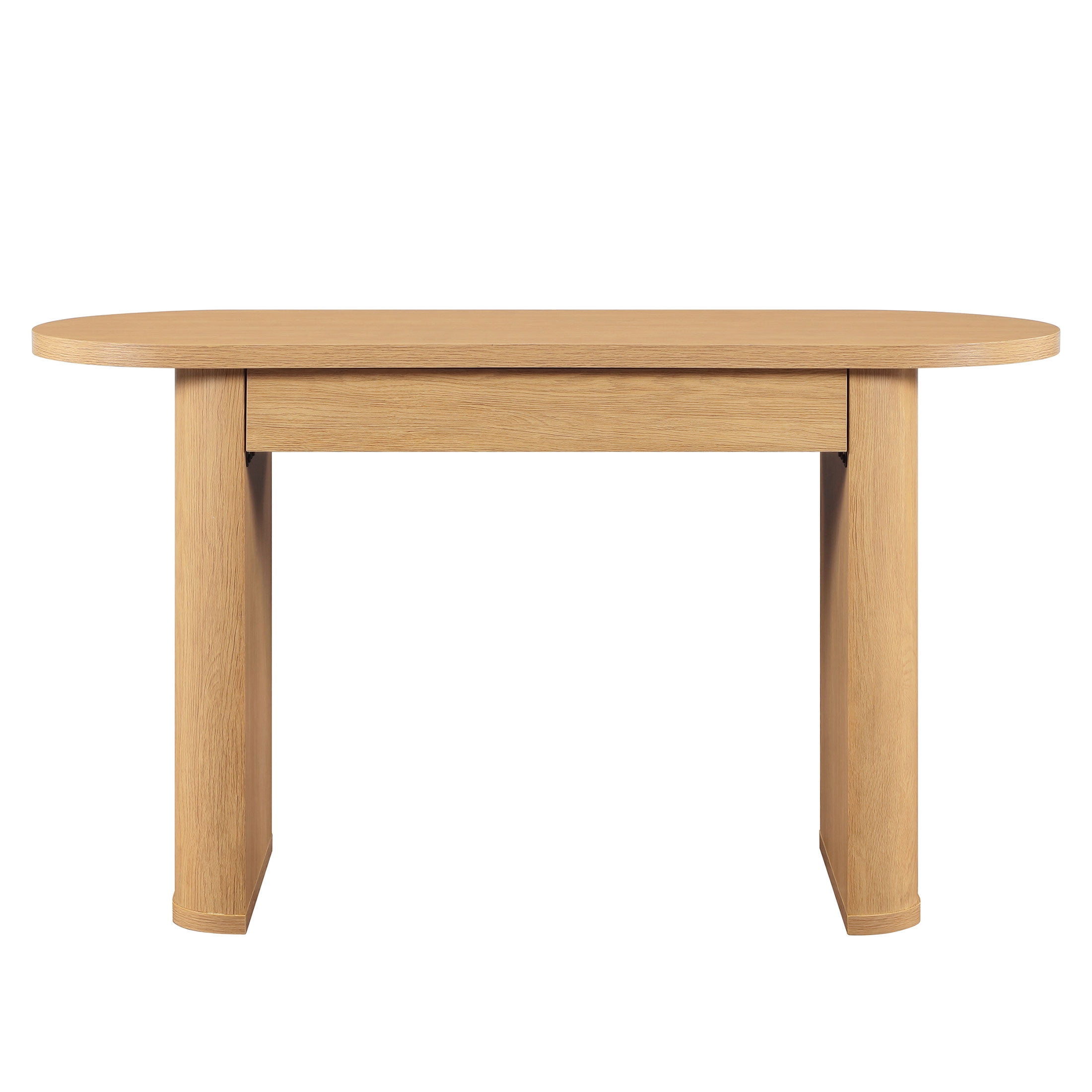 Better Homes & Gardens Juliet Oval Writing Desk, Light Honey Finish