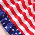 thumbnail image 5 of CAUYDY Baby Girls 4th of July Dress Toddler Girl Outfit 1-6T Kids Patriot Fourth of July Independence Day Clothes Flag Print Strap Summer Smocked Sundress (Sizes 7-8 Years,Red), 5 of 6