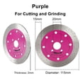 thumbnail image 2 of 1Pc 115Mm Turbo Diamond Circular Saw Blade Cutting Disc For Granite Marble Tiles, 2 of 3