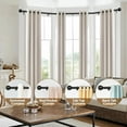 thumbnail image 4 of Bay Window Curtain Rods 48 to 84 Inches (Center Rod), 32 to 58 Inch Side Rods for windows, 7/8 inch Decorative Heavy Duty Curtain Rods with Round Ends, Black, 4 of 7