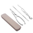 thumbnail image 1 of Advancent Kitchen Stainless Steel Seafood Tools Set Nut Crackers for Claws Cocina y Comedor 3 piezas de pinzas de cangrejo cortadas, 1 of 1