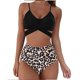 thumbnail image 5 of Traje De Baño De Mujer Traje De Baño De Dos Piezas De Cintura Alta Con Estampado Cruzado Tmvgtek Mujer, 5 of 5