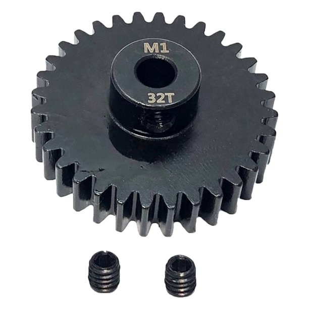 Btafrte Engranajes Piñón Coche RC Acero Al Carbono Metal 5 Mm para 1/8 RC Buggy Truck (M1 32T)