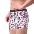 thumbnail image 3 of Wukai Orchids Flowers Print Men’s Underwear Breathable Boxer Briefs,&nbsp;Moisture Wicking & Breathable-, 3 of 7