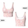 thumbnail image 5 of Lsque Rabbit Sunflower Printed Women'S Sports Bra, Compression, Moisture Wicking, High-Impact Sports Bra For Women,Supportive sports bra-XX-Large, 5 of 9