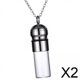 thumbnail image 1 of Collar de urna de cremación,Collar de urna transparente Joyería de cenizas de cremación,Soporte de urna para cenizas Medallón de perfume Recuerdo de urna para mascotas,Regalo de duelo, 1 of 7