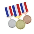 thumbnail image 3 of Baoblaze 3Pcs Blank Medals Zinc Alloy Winner Medals for Softball Events Spelling Bees B, 3 of 8