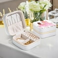 thumbnail image 6 of Mother's Day Jewelry Box with Imitation Metal Zipper, Compact Design for Rings, Earrings, Bracelets Storage, 6 of 6