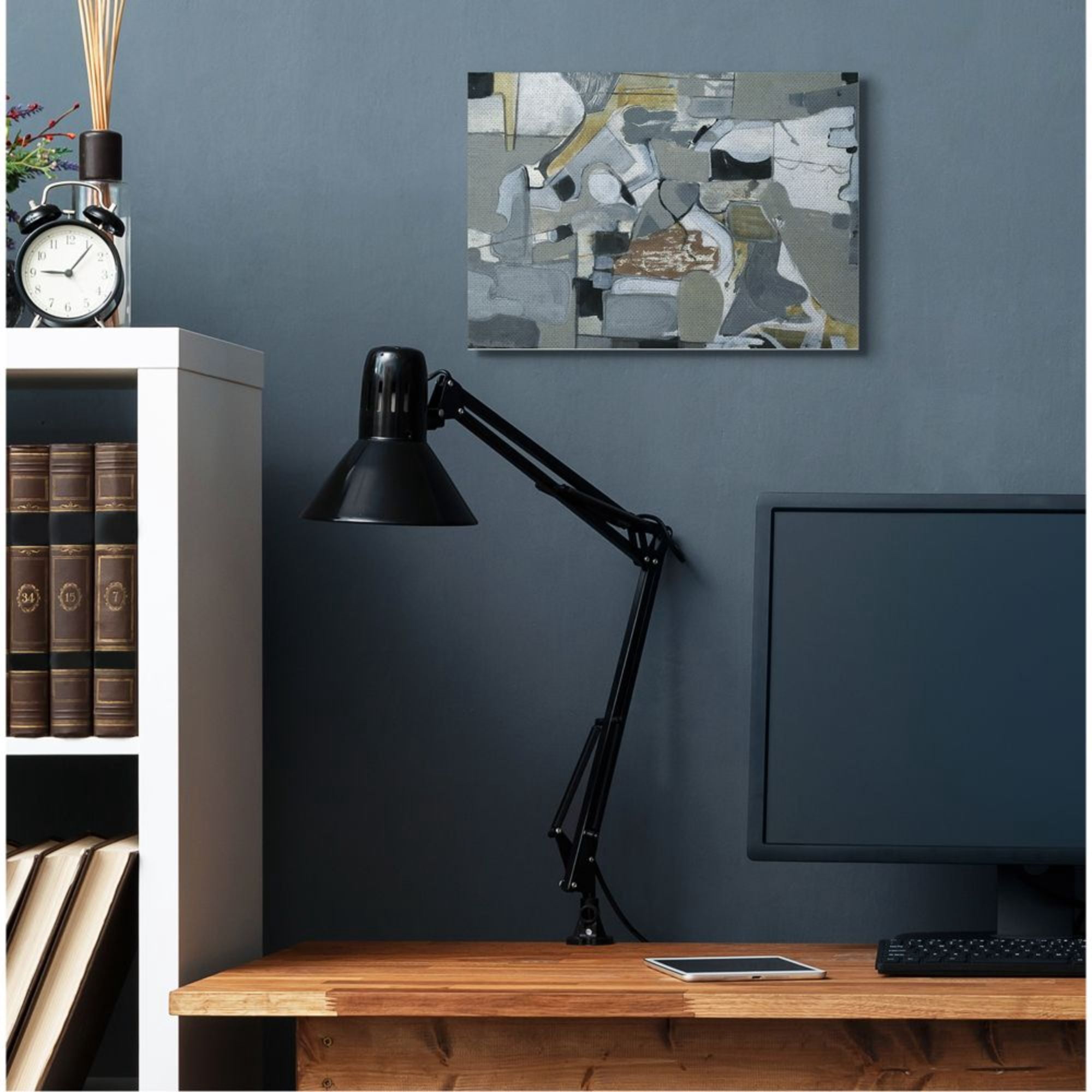Stupell Industries Expressive Linework Abstract Shapes Grey Brown Design by Smith Haynes, 16" x 20"