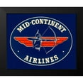 thumbnail image 2 of Retrotravel 24x20 Black Modern Framed Museum Art Print Titled - Mid-Continent Airlines, 2 of 5