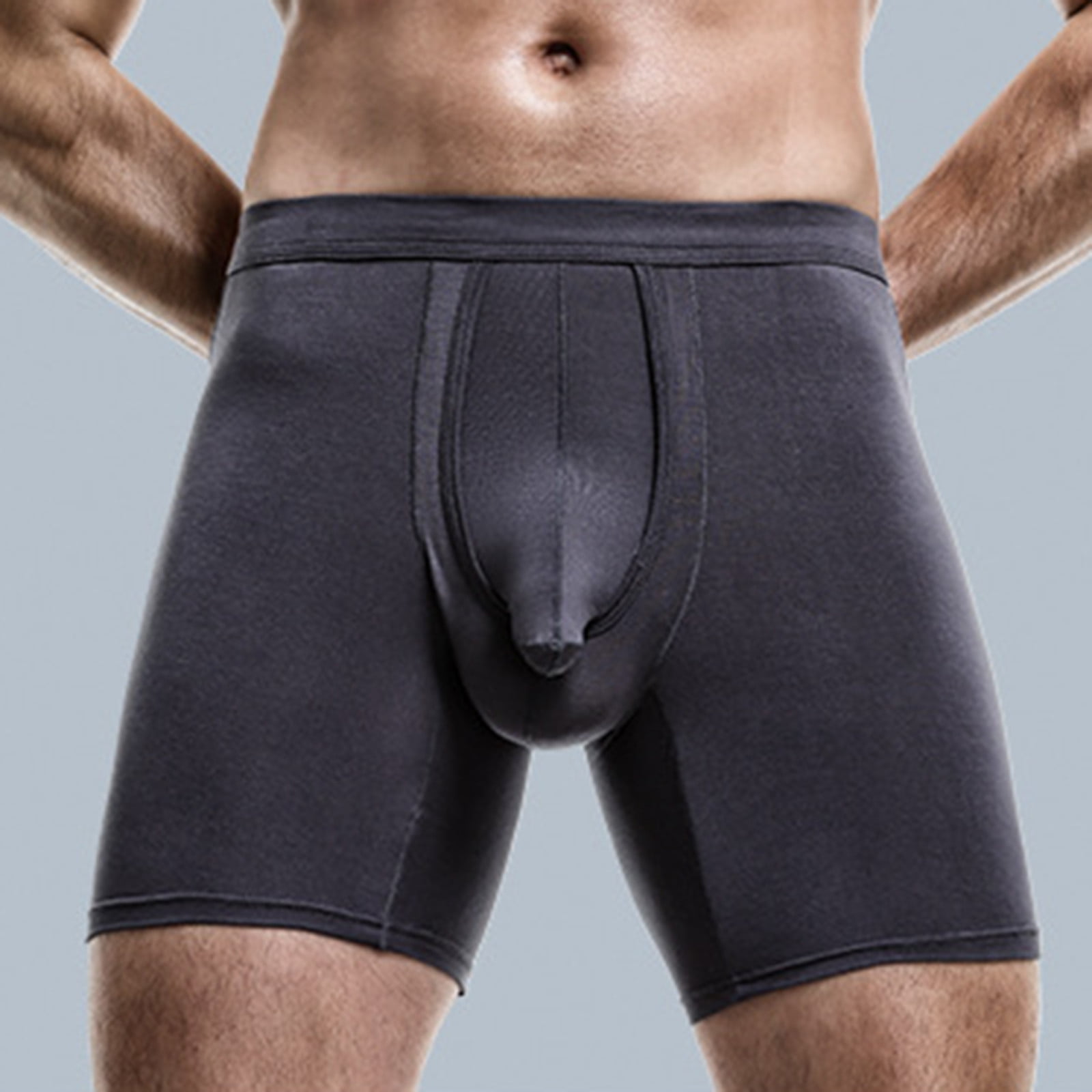 Summer Thin Transparent Ice Silk Boxers Breathable Men Waist Non-Trace  Pants Underwear 
