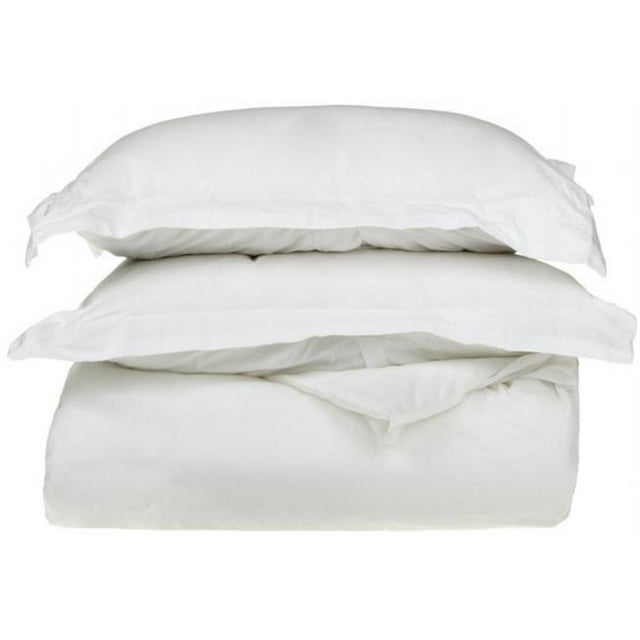 400 Fils de Coton Égyptien Complet/ Grand Housse de Couette Set Blanc Uni