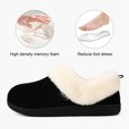 thumbnail image 3 of FamilyFairy Women Memory Foam Bootie Slippers, Warm Cozy Micro Suede Slipper Boots with Fuzzy Plush Lining and Collar, Winter Non Slip House Shoes for Indoor Outdoor, 3 of 6