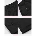 thumbnail image 7 of CPNG Girls Casual Baggy Cargo Pants Straight Wide Leg Cargo Pants Loose Elastic Waist Fashion Drawstring Cargo Trousers(Black,11-12 Years), 7 of 7
