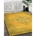 thumbnail image 2 of Ahgly Company Indoor Rectangle Contemporary Deep Yellow Abstract Area Rugs, 4' x 6', 2 of 6