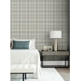 thumbnail image 2 of NextWall Argos Grey & Blue Tailor Plaid Peel and Stick Wallpaper - 20.9 in. W x 18 ft. L Roll, 2 of 7