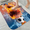 Sports Balls, variant on 1pc Durable Decorative Bathroom Anti-Slip Foam Carpet, Colorful Llama Thickened Flannel Mat Decor, Machine Washable, Suitable for Bathroom, Bedroom, Living Room, Kitchens Entrance,16x24 inches