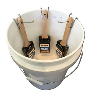 Paint Brush Genie Brush Saver Professional Bucket Holder Bracket Painting Tools, 3 Pack