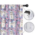 thumbnail image 4 of Blackout Kids Curtains,Bichon Dog Purple Florals Childrens Insulated Curtains Set Of 2,Bedroom Essentials,Toddler Room Decor 42"x54"(106x137cm), 4 of 4