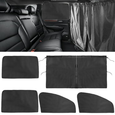EEEkit Car Window Shades with Privacy Curtains, Light Blocking Magnetic Side Window Sun Shades, Black