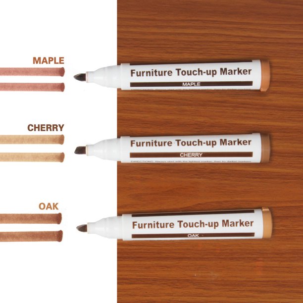 Taqqpue Wood Furniture Repair Kit Wooden Markers for Scratches - Pen