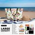thumbnail image 5 of Balery Birds And Flowers Beach Travel Bag - Water-Resistant, Large Capacity Lightweight Tote with 7 Pockets for Women and Men - Perfect for Beach, Pool, Gym, and Travel, 5 of 7
