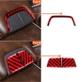 thumbnail image 4 of Real Bright Soft Car Interior Carbon Fiber Sticker DecorationFor BMW 6 Series E63 E64 Red Carbon Fiber Central Console Accent CoverAuto Car Protection Interior Accessories, 4 of 8