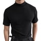 thumbnail image 1 of Playera De Cuello Alto Y Fondo Sólido De Manga Corta, 1 of 2