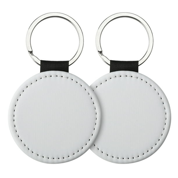 Productos de la serie de llaveros colgantes en blanco con impresión por sublimación mediante transferencia térmica