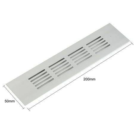 

50Mm Aluminium Rectangular Cabinet Wardrobe Air Vent Grille Ventilation-Cover