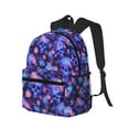 thumbnail image 2 of Picia Skull daisy purple Large Capacity Backpack Classic Style Backpack Casual Backpack Water-Resistant School Work Travel Outdoor Backpack, 2 of 8