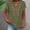 *Army Green, variant on ClodeEU Women's V Neck Short Sleeve Embroidered Blouse,Casual Loose Fit Button Top Army Green,Women's Plus L