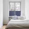 thumbnail image 4 of Navy Blue Bear Christmas Kitchen Curtain 2 Panels Tiers Curtains 36 Inch Length, Winter Xmas Snowflake Curtains Rod Pocket Curtains Window Drapes Treatment Window Cafe Curtains, 4 of 5