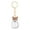 L, variant on Keychain Bag Hanging Clear Puppy Hair Keepsake Capsule Pets Dog Fur Container Memorial Keychain Decoration Gift Pendant