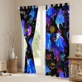 thumbnail image 3 of Homewish Animal Dragon Black Out Curtains For Kids Teens,Universe Planet Curtains Pack of 2 (42x63 Each),Abstract Gradient Galaxy Bedroom Curtains,Lightweight Room Decor, 3 of 6