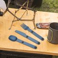 thumbnail image 2 of 3PCS Camping Cutlery Set Knife Spoon Spork Set Connect Magnetic Knife Fork Spoon Flatware Portable Camping Cutlery Travel Carry Orange, 2 of 6
