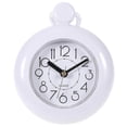 thumbnail image 2 of Water Resistant White Hanging Bathroom Clock, Small Digital Shower Rope Pendant without Battery, 2 of 5