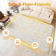 thumbnail image 6 of Wireless Heated Floor Mat 5x7, Electric Heated Rug with 6 Heat Settings & 2-10H Timer, Soft Plush Heating Mat Carpet Foot Warmer for Living Room Bedroom Office Game Room, Cream, 6 of 6