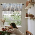 thumbnail image 6 of Blue Brown Forest Kitchen Valances for Windows 60x18 Inch Kitchen Curtains Valances Rod Pocket Modern Oil Painting Art Bathroom Window Valances for Window Treatment Decor, 6 of 6