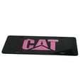 thumbnail image 2 of Caterpillar CAT Equipment Ladies Acrylic Laser Cut Mirrored Pink License Plate, 2 of 3