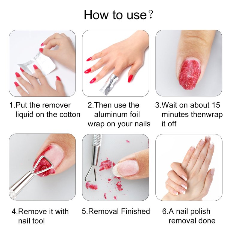 ECBASKET Nail Polish Remover Gel Polish Remover Soak Off Foils 250pcs Gel Nail Polish Remover Wrap Foils with Lager Cotton Pad Nail Gel Remover Tool Nail Polish Remover Foils - Walmart.com