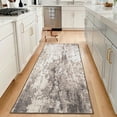 thumbnail image 2 of Gaderth 2x6 Runner Rug for Living Room Bedroom, Modern Abstract Striped Rug with Stain Resistant Non Slip, Washable Faux Wool Low Pile Carpet for Dining Room Dorm Nursery Office, 2 of 6