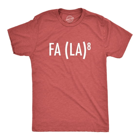 Mens FA (LA)8 T Shirt Funny Nerdy Math Christmas Carole Graphic Novelty Holiday Tee Graphic Tees