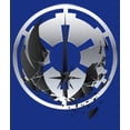 thumbnail image 2 of Junior's Star Wars: Obi-Wan Kenobi Jedi and Empire Logo Graphic Tee Royal Blue Small, 2 of 3