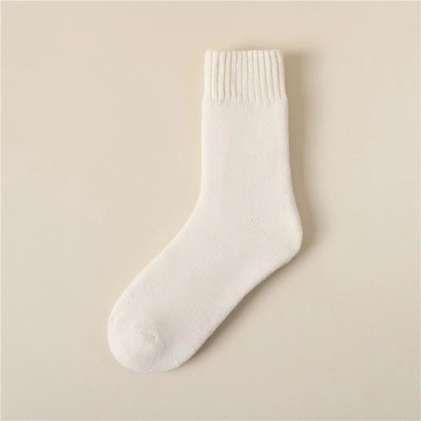 Calcetines de felpa para mujer, otoño e invierno, calcetines de pantorrilla engrosados, calcetines de rizo, calcetines cálidos para dormir en el suelo, calcetines de lana hasta la mitad de