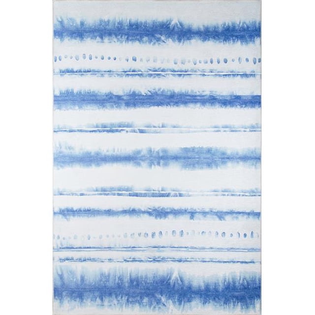 Novogratz by Momeni Rugs District Collection Sand and Surf Area Rug, 5`x7`6", Blue